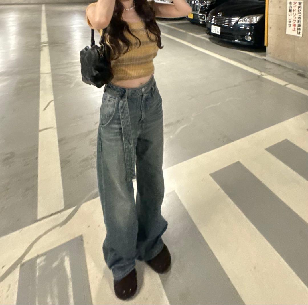 パンツ SLY DOUBLE HOLE BELT STRAIGHT PT