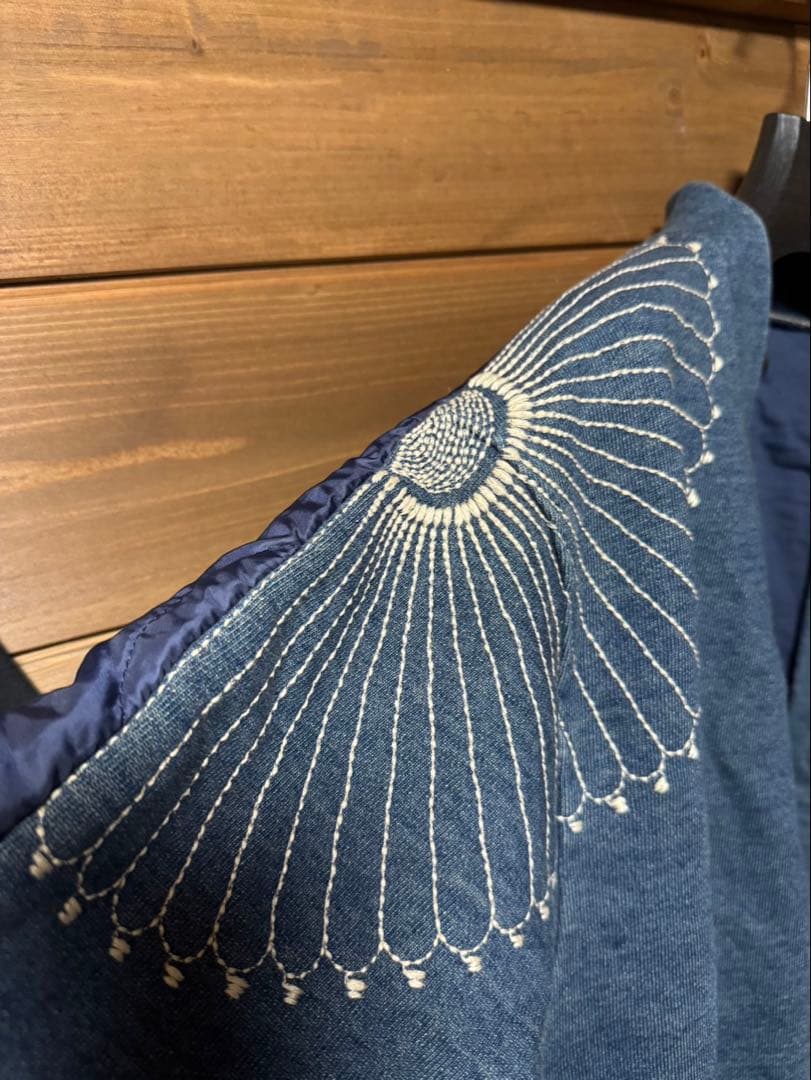 完売品　KAPITAL 肩刺繍　 デニム生地　背中キルティング カバーオール