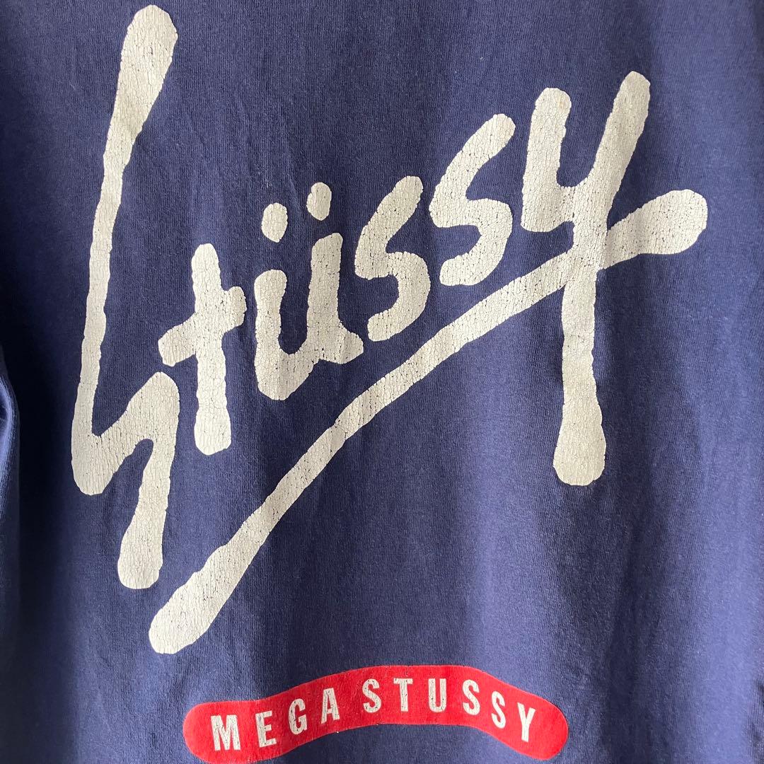 K*様 90s~00s USA製　old stussy 紺タグ　Tシャツ Mサイ