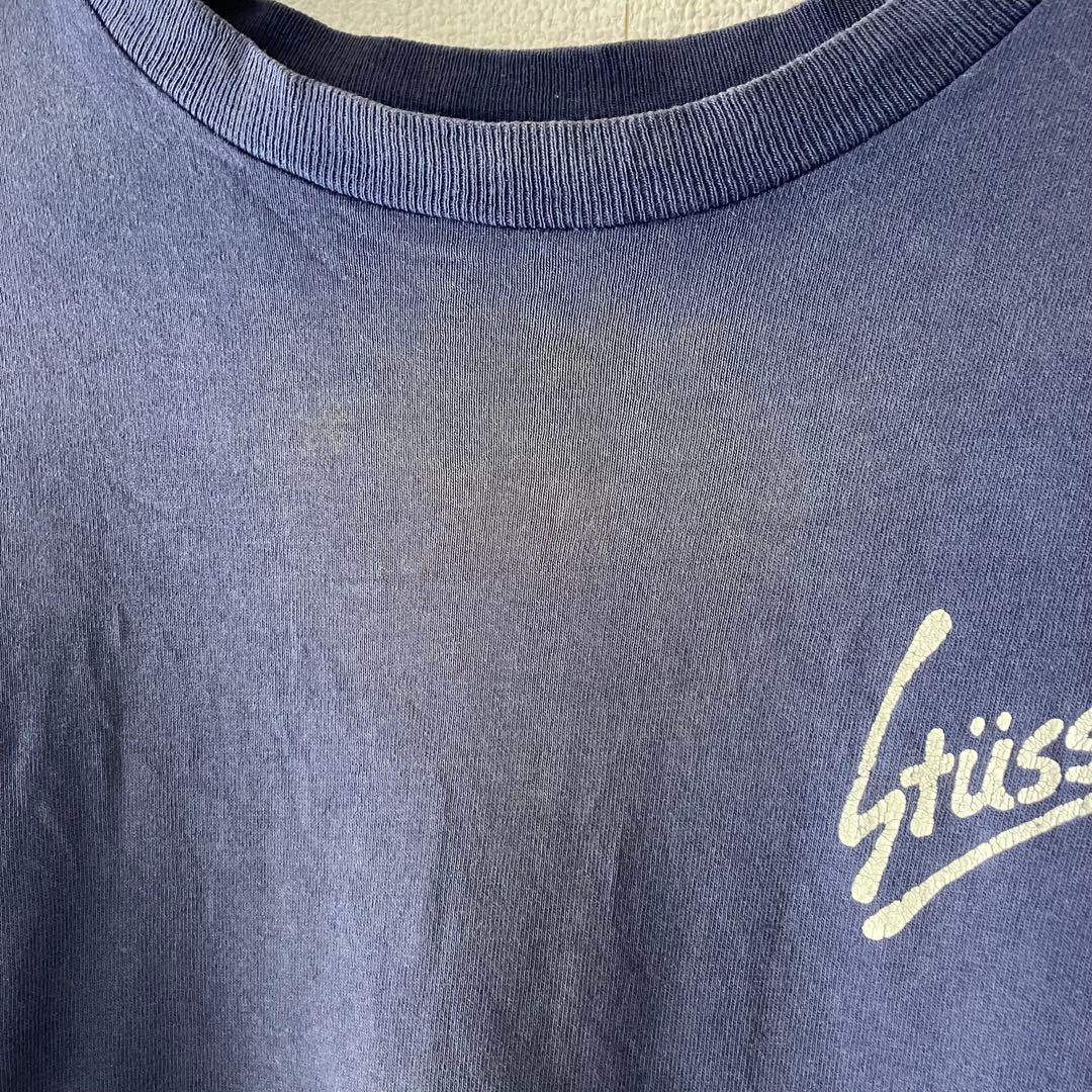 K*様 90s~00s USA製　old stussy 紺タグ　Tシャツ Mサイ