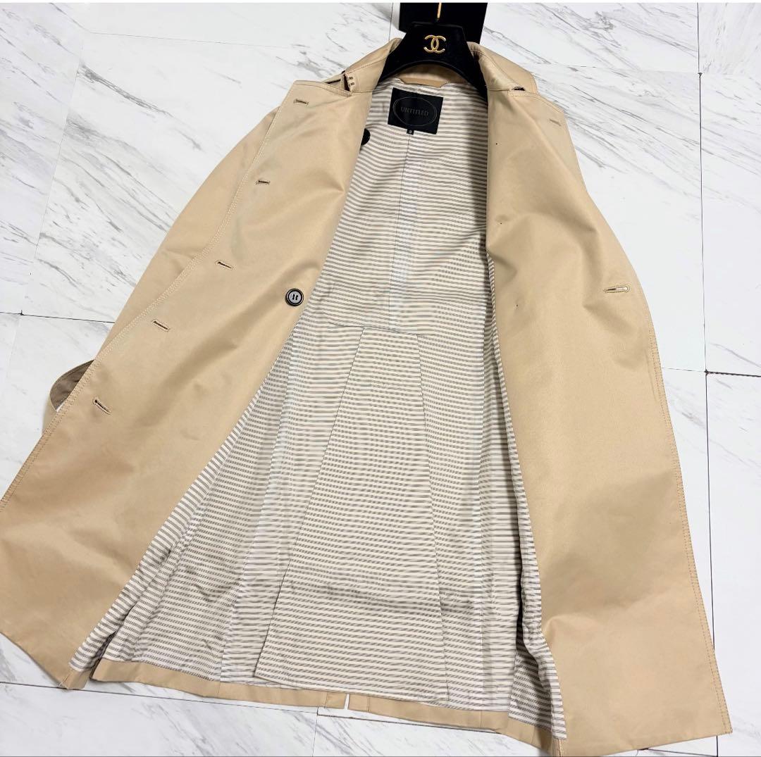 美品♡ アンタイトル トレンチコート Lサイズ相当 ベージュ ベルト
