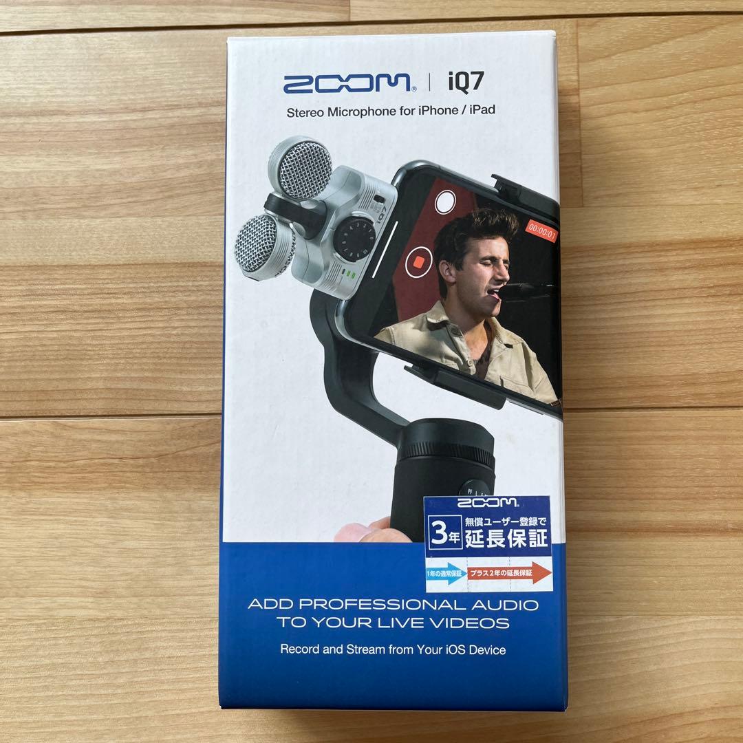 美品　zoom ズーム iQ7 コネクター用 MSステレオマイク