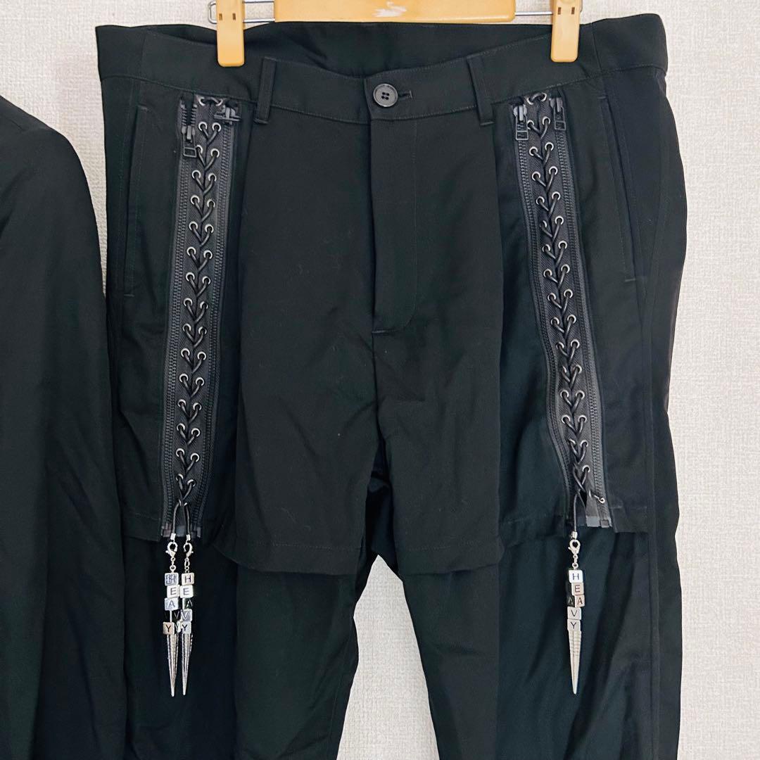 【美品】ヨシオクボ　セットアップ　スーツ　最高級　日本製　ブラック　希少品