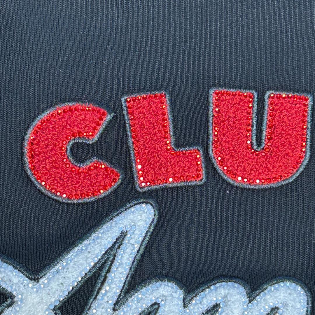 25aw 未使用　アミリ AMIRI　クリスタル　刺繍　Tシャツ　オーバーサイズ