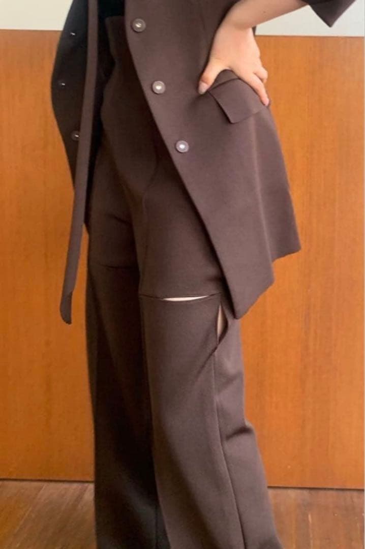 ジャケット・アウター Fetico knitted tailored jacket