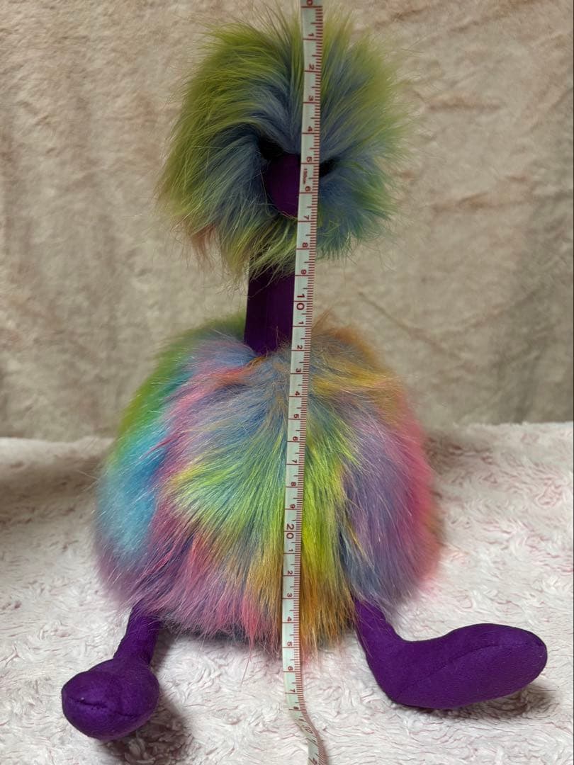 Q*N様 ジェリーキャット Rainbow Pom Pom Bird ダチョウ