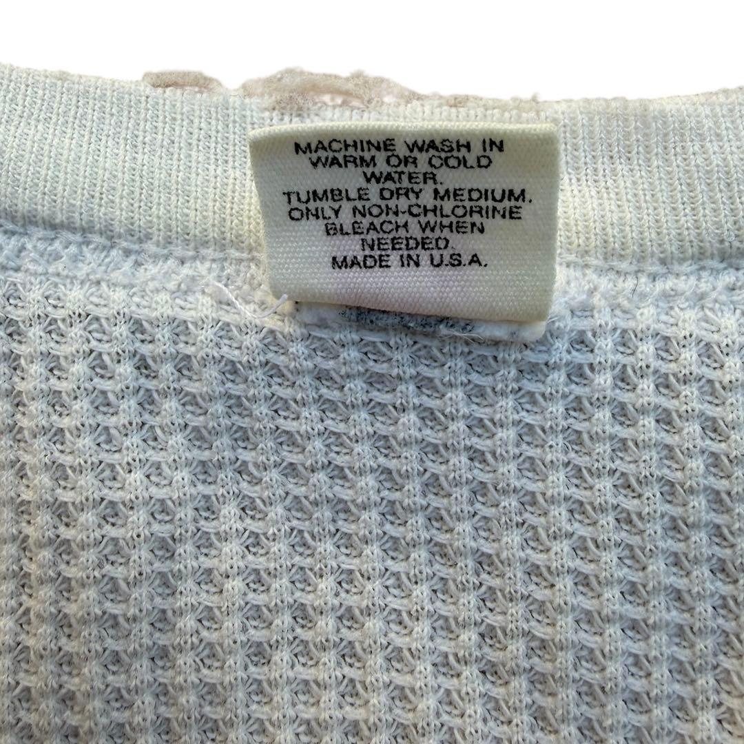 70s 80s hanes サーマル　usa製　L 白　ホワイト　vintage