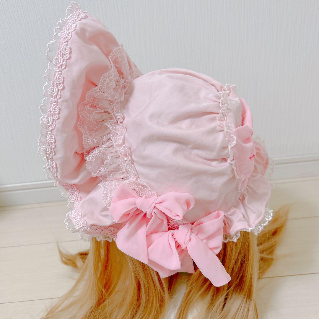 AngelicPretty ジョーゼット リボン ボンネット