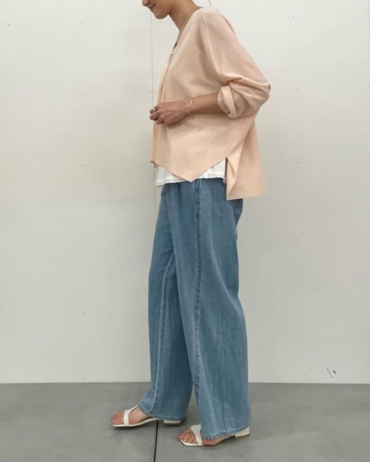 今季新品タグ付　ビアズリー　サラッとカーディガン　ピンク
