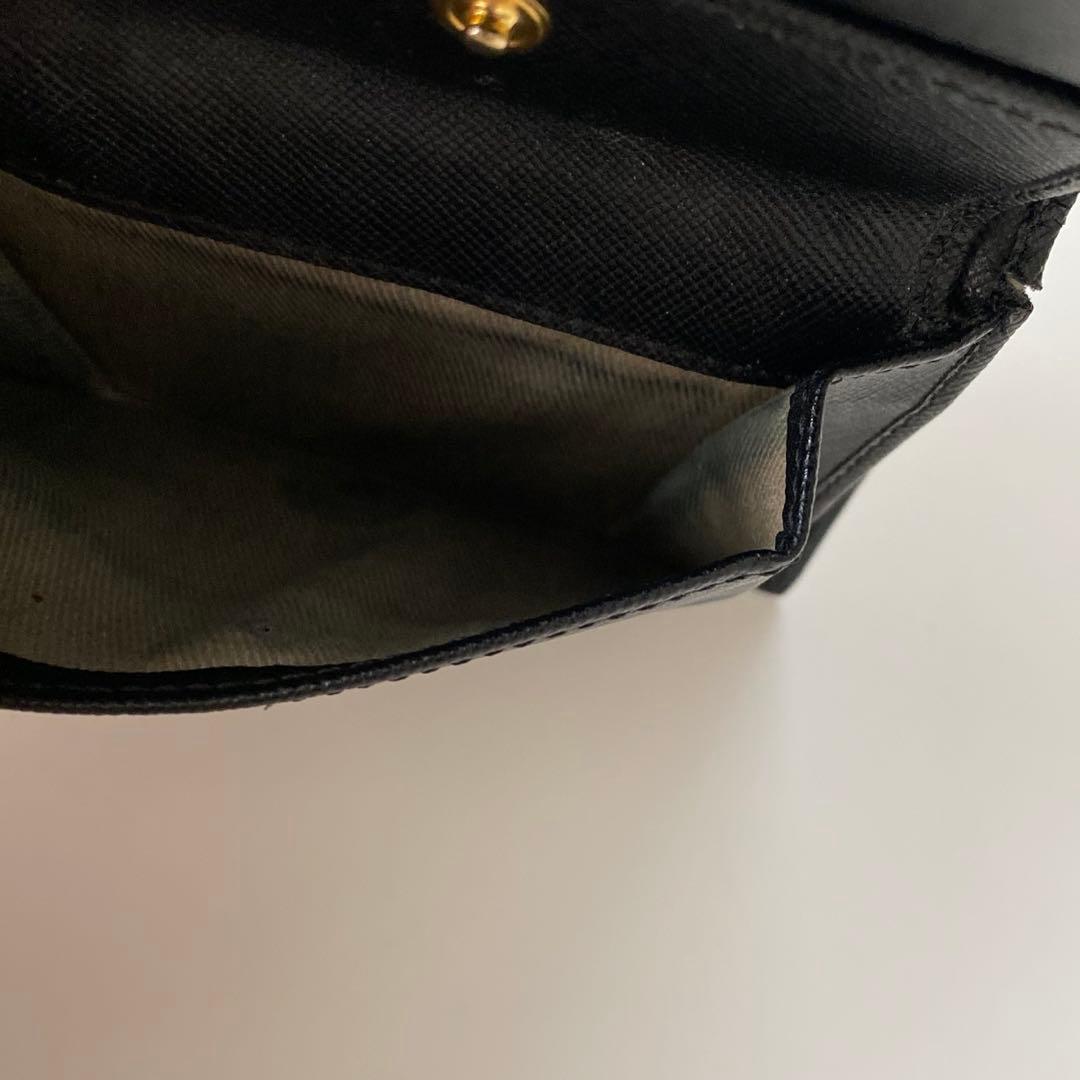 marni マルニ　財布　ウォレット　二つ折り財布　ブラック　レザー