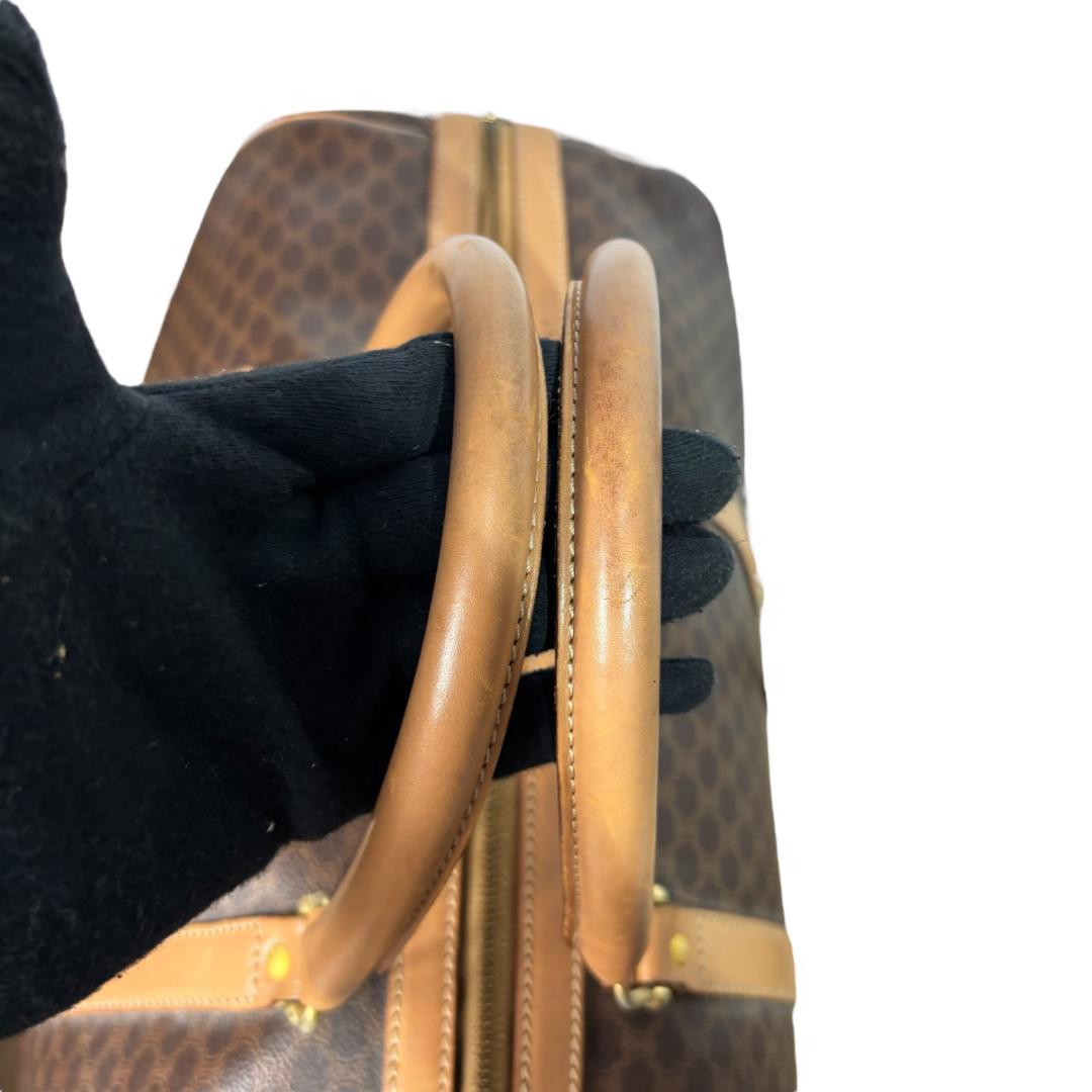 CELINE セリーヌ マカダム　レザー　ボストンバッグ　ハンドバッグ
