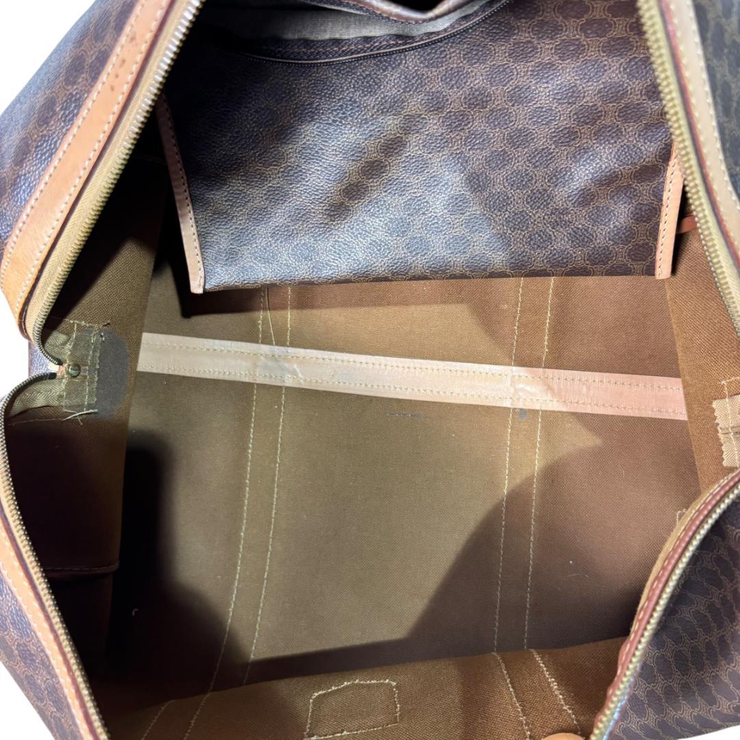 CELINE セリーヌ マカダム　レザー　ボストンバッグ　ハンドバッグ