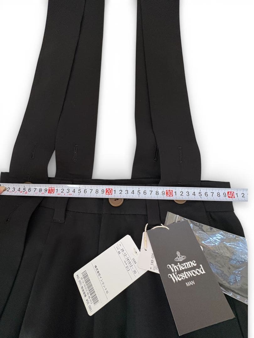 新品Vivienne Westwoodヴィヴィアンウエストウッドブラックパンツ