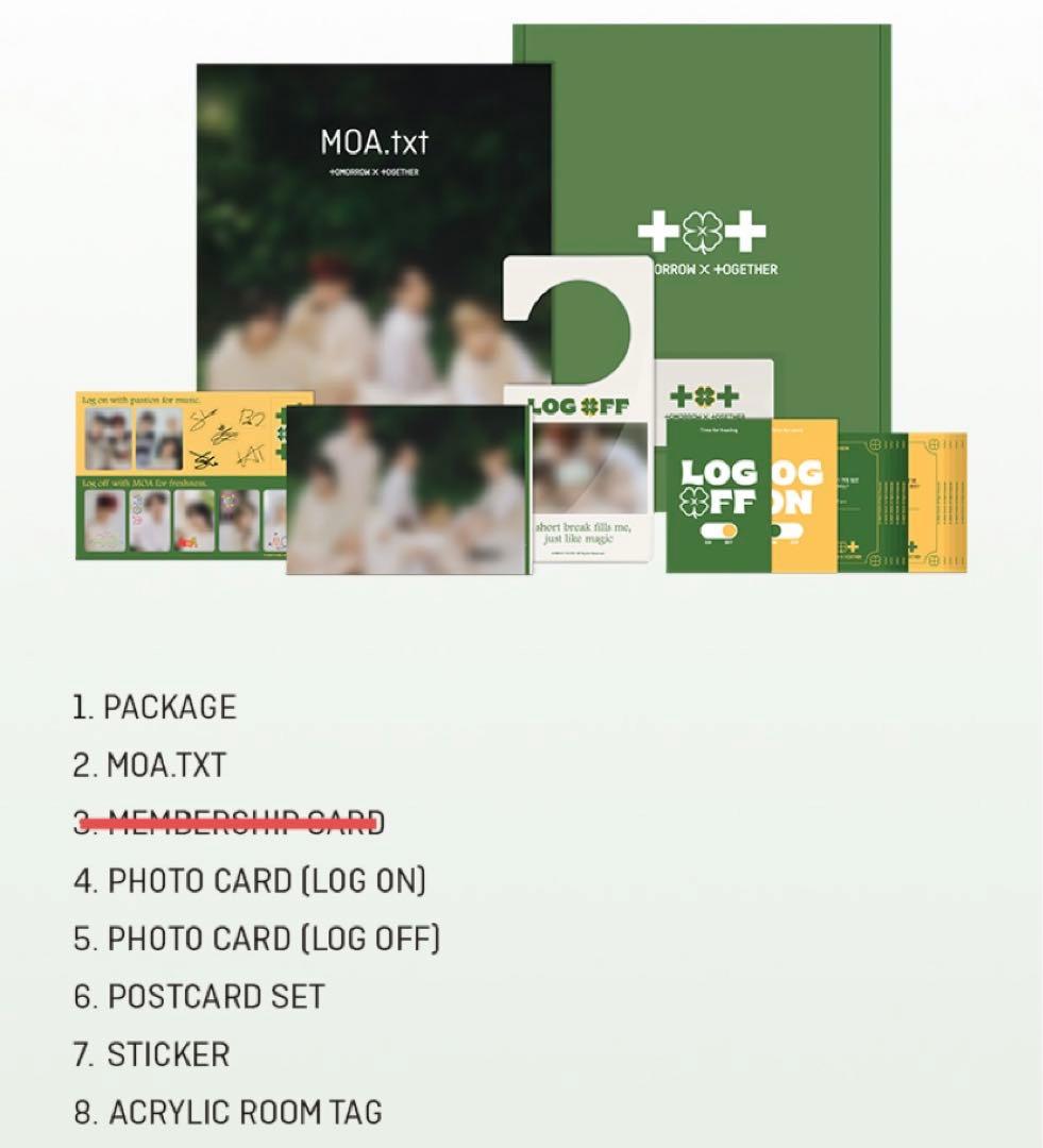 txt moa membership kit 3期 メンバーシップキット 未開封