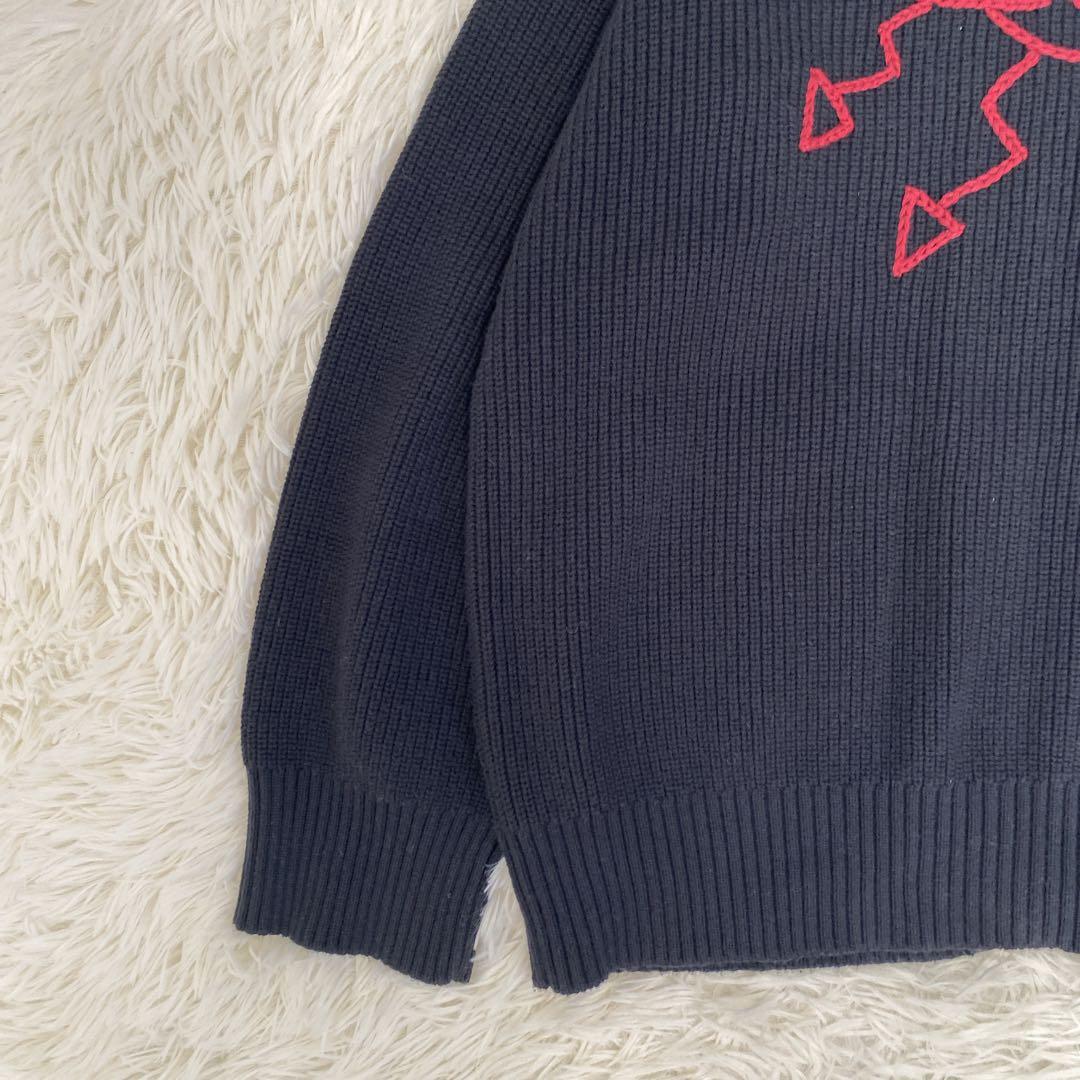 ヴィヴィアンウエストウッド ハンドステッチ オーブ刺繍 ニットカーディガン 黒