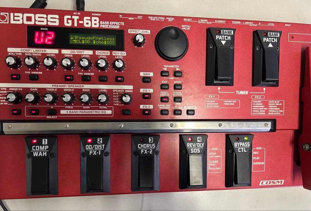 BOSS GT-6B ベース用 マルチエフェクター 本体のみ