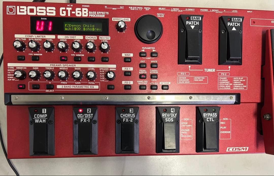BOSS GT-6B ベース用 マルチエフェクター 本体のみ