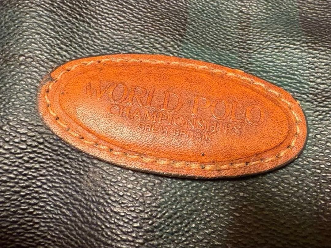 【鍵付き・大容量】WORLD POLO ボストンバッグ ブラックウォッチ柄
