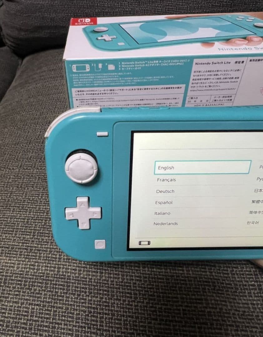 スイッチライト ターコイズ 　本体　充電器　箱