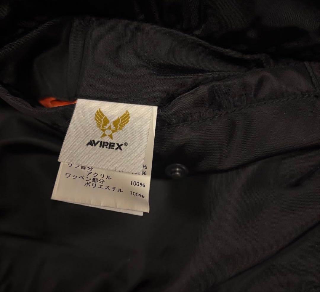 翔*夢様 AVIREX USA MA-1 フライトジャケット 黒