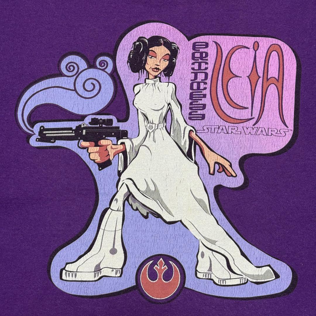 希少 90s Star Wars Princess Leia Tシャツ レイア姫