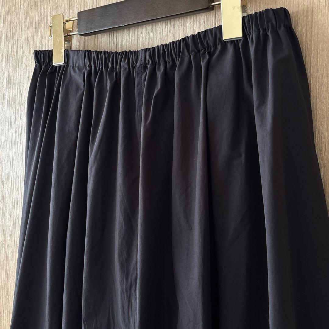 【1527】新品　アナイ　ポリタフタドロスト スカート　黒　38