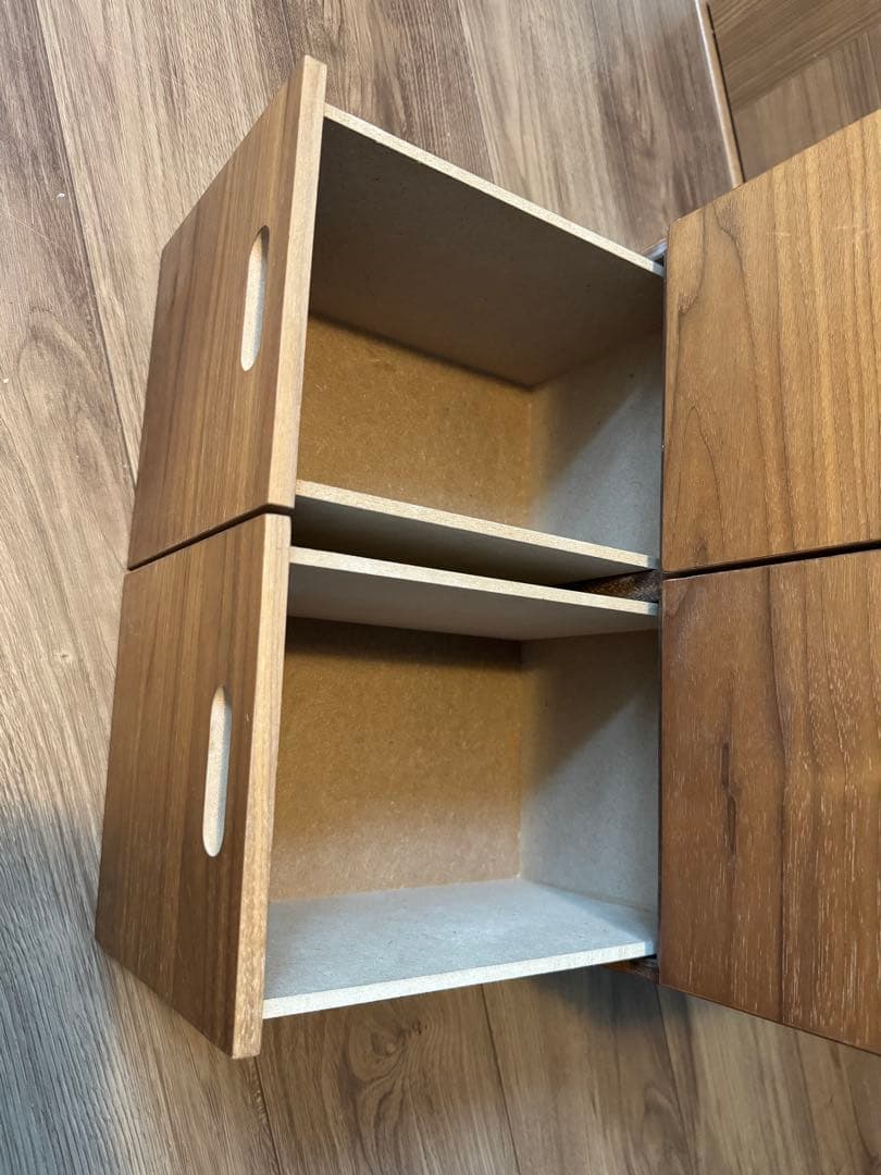 無印良品 スタッキングチェスト 引出し4個 ウォールナット