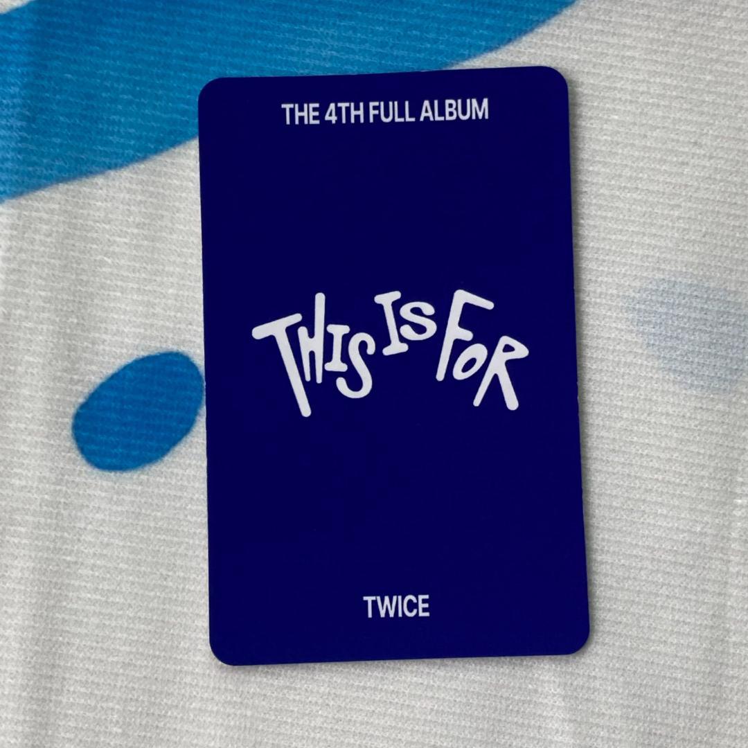 TWICE 7/13 THIS IS FOR 事前収録 サノク ダヒョン トレカ