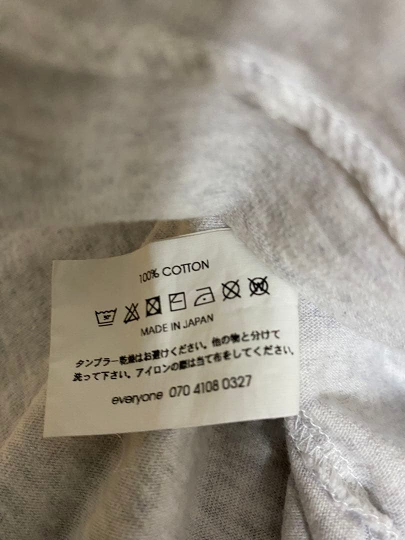 everyone pocket tee shirt(ASH GRAY) Sサイズ