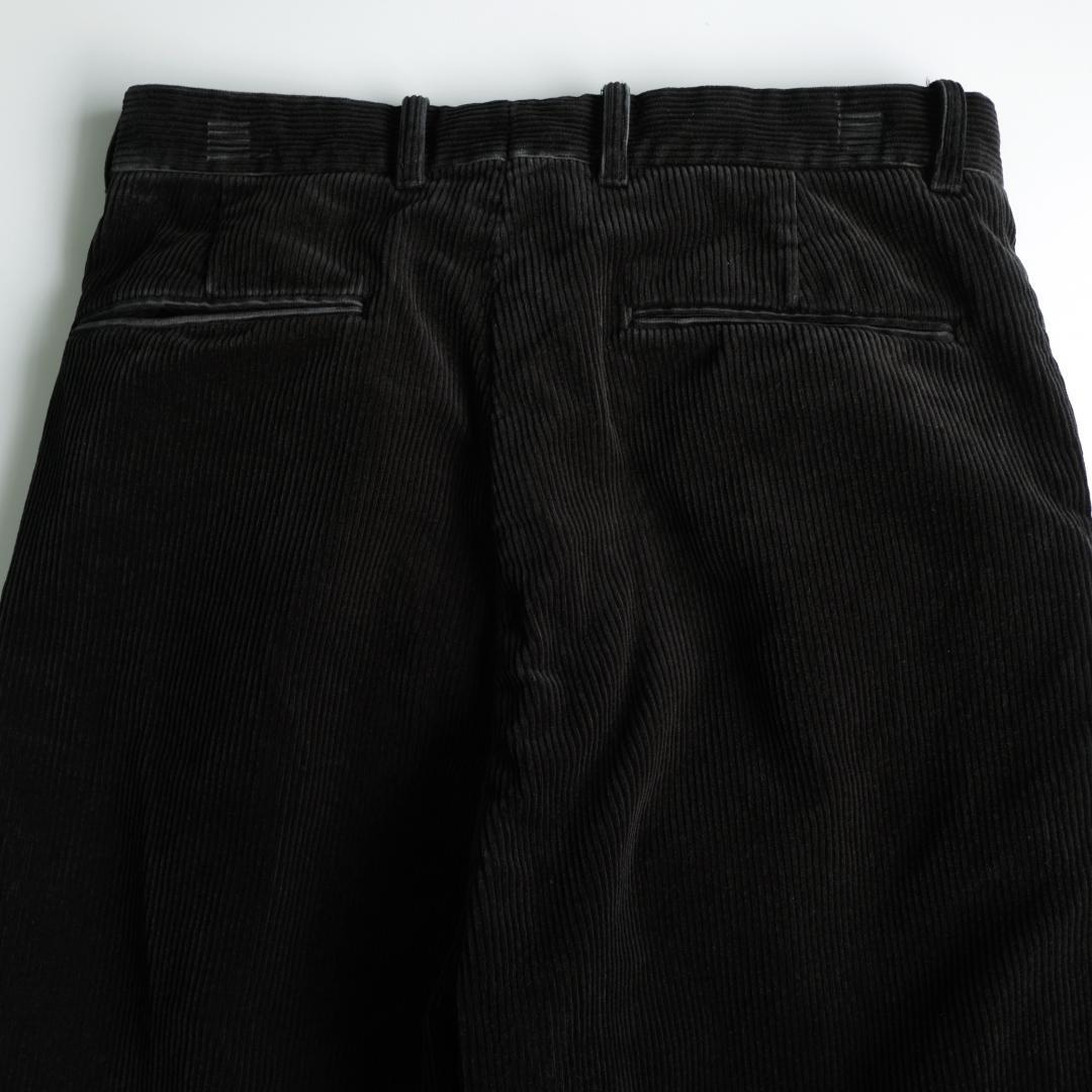 Steven Alan コーデュロイツープリーツトラウザーズ ダークグレー M
