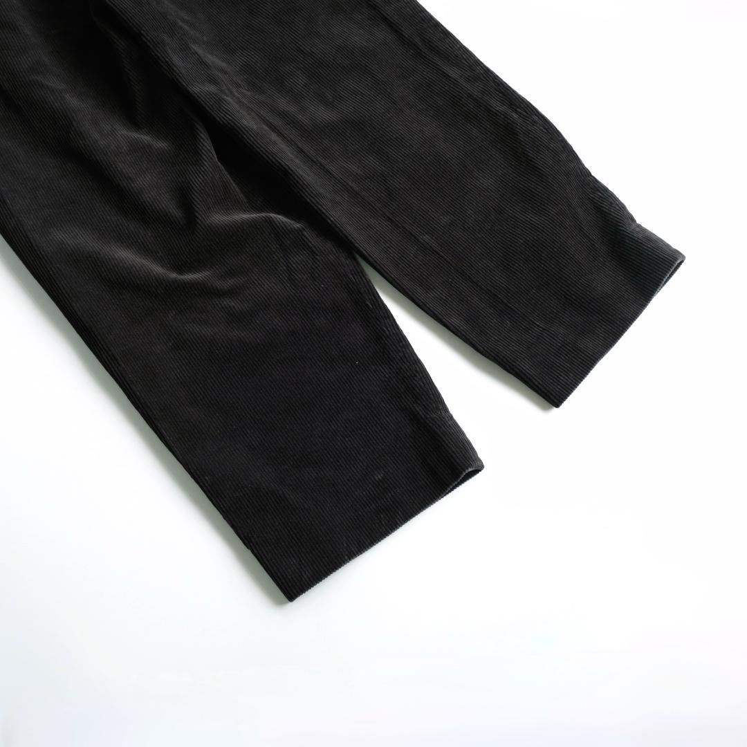 Steven Alan コーデュロイツープリーツトラウザーズ ダークグレー M