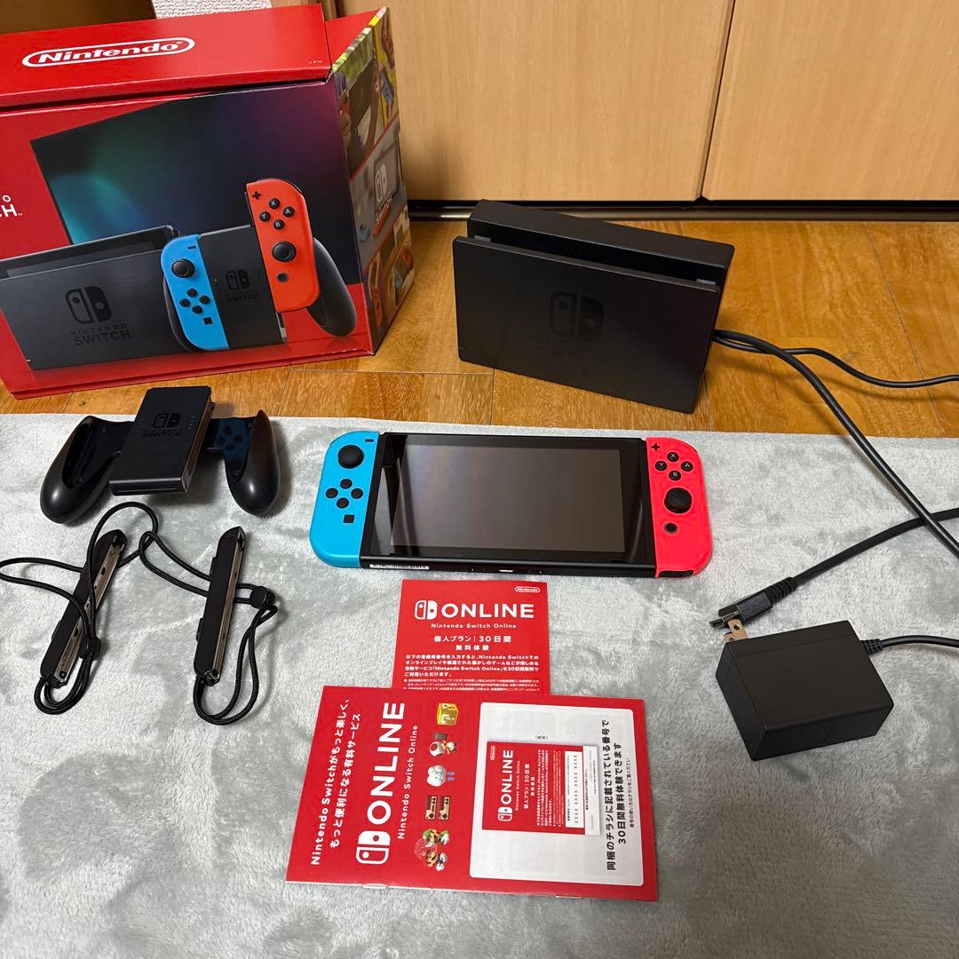 Nintendo Switch 本体セット ネオン　販売店印あり