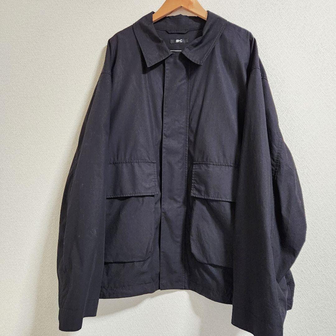 【セットアップ】UNIQLO C コットンショートブルゾン 黒 25SS