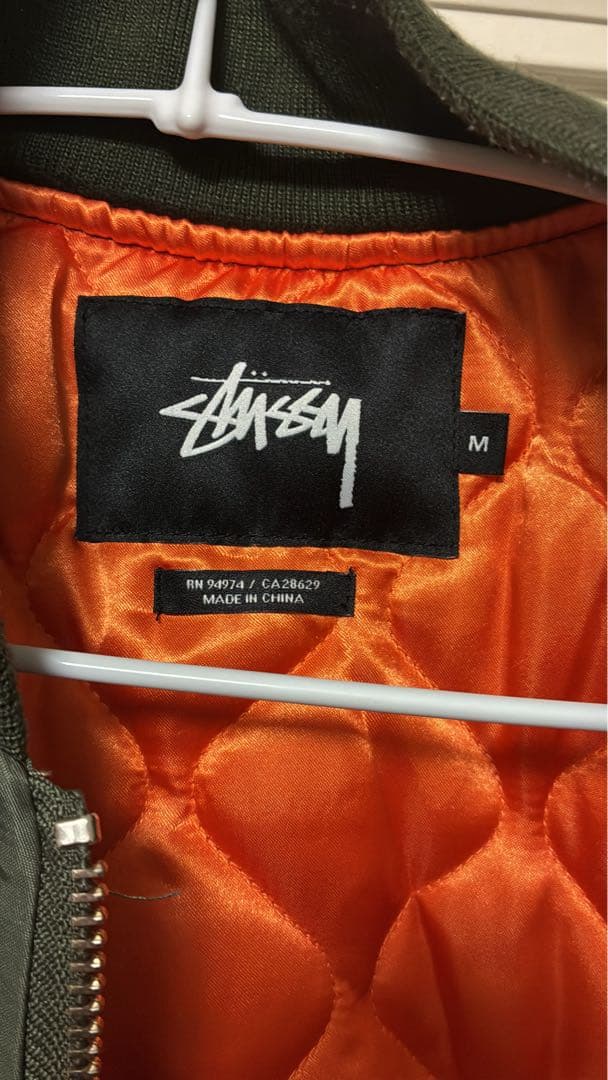 と*ー様 STUSSY MA-1 フライトジャケットBOMBER JACKET