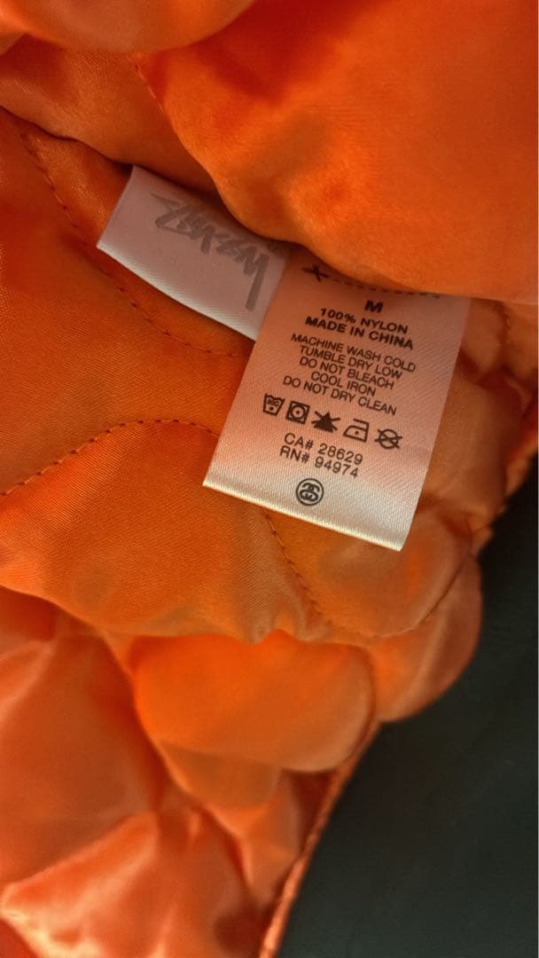 と*ー様 STUSSY MA-1 フライトジャケットBOMBER JACKET