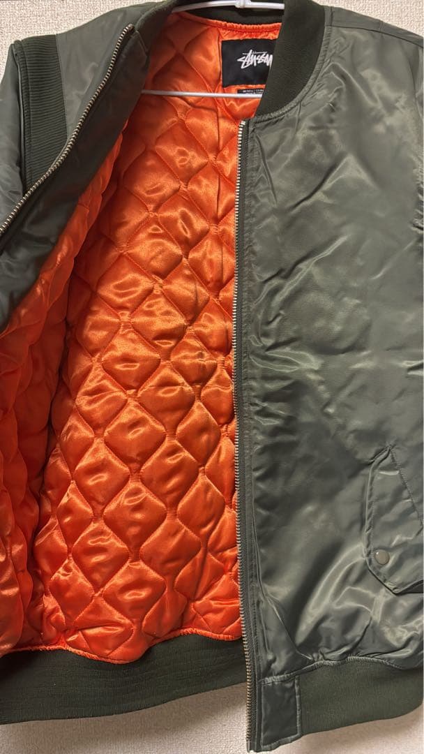 と*ー様 STUSSY MA-1 フライトジャケットBOMBER JACKET