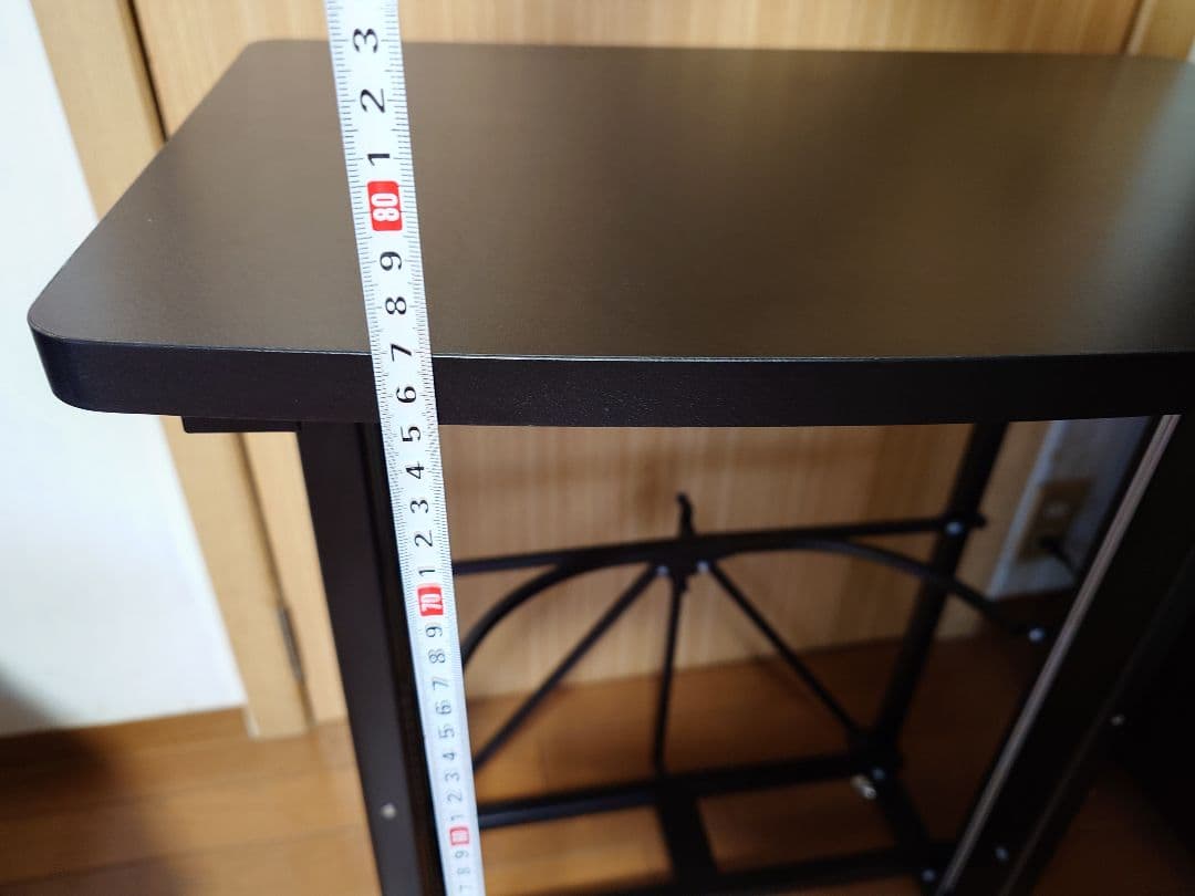 E-WIN スタンディングデスク 手動昇降式 折りたたみデスク ブラック