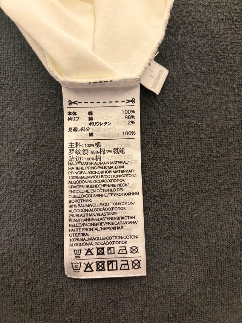 Y-3 ホワイト ロングスリーブ Tシャツ