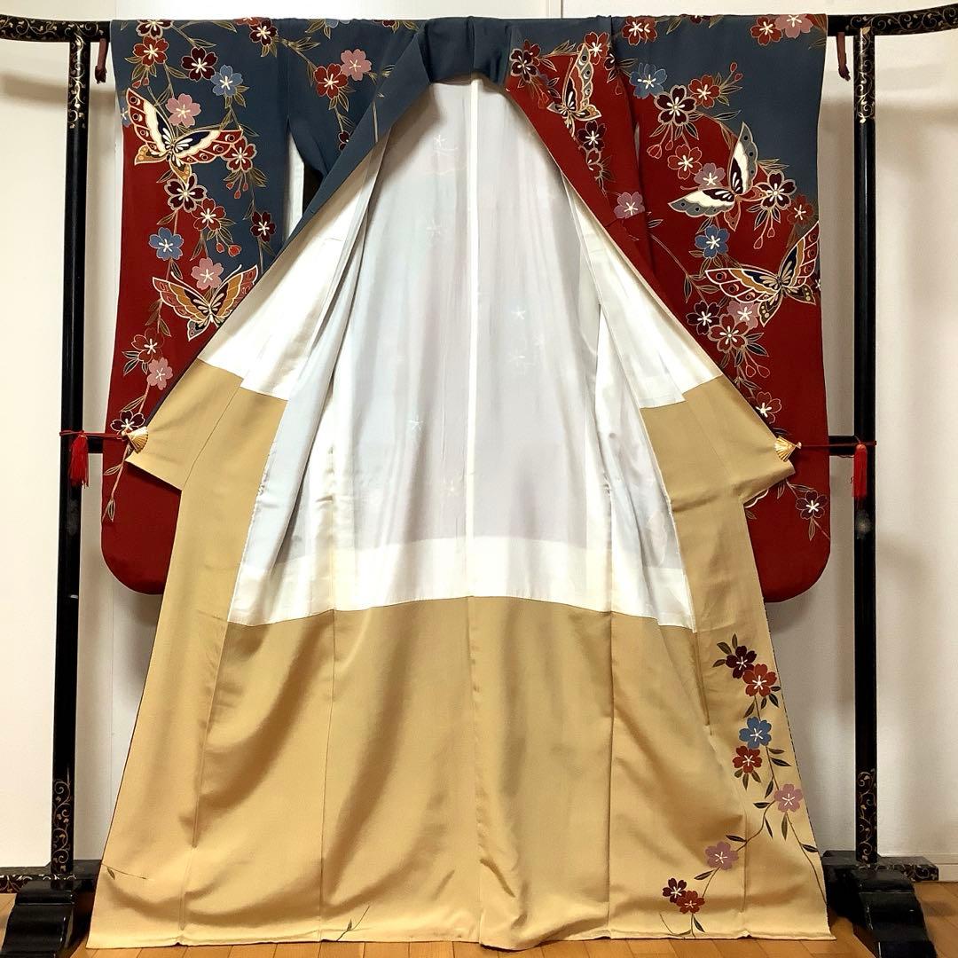 【惣次郎】お買得！正絹振袖・長襦袢・帯3点セット