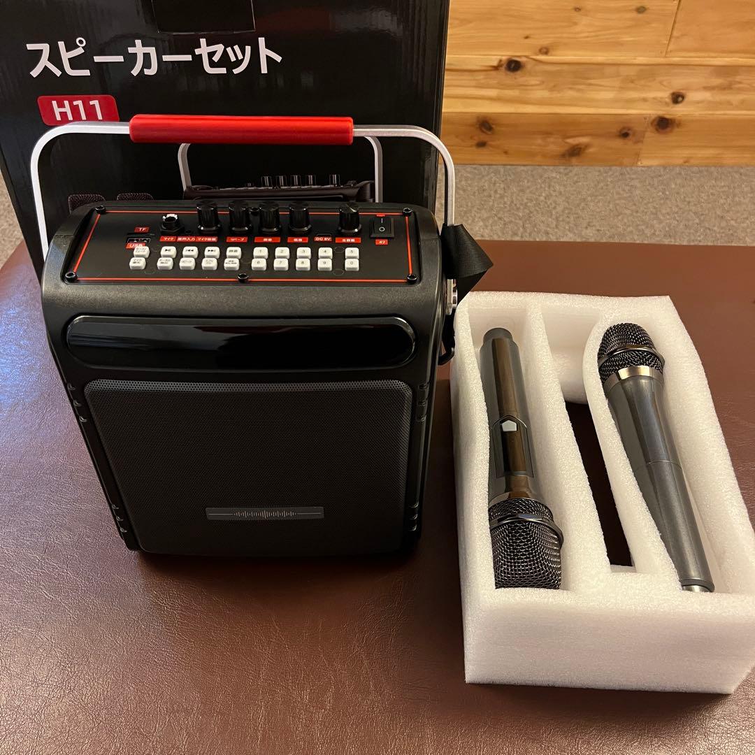 Moon  H11　ポータブル　スピーカーセット カラオケ