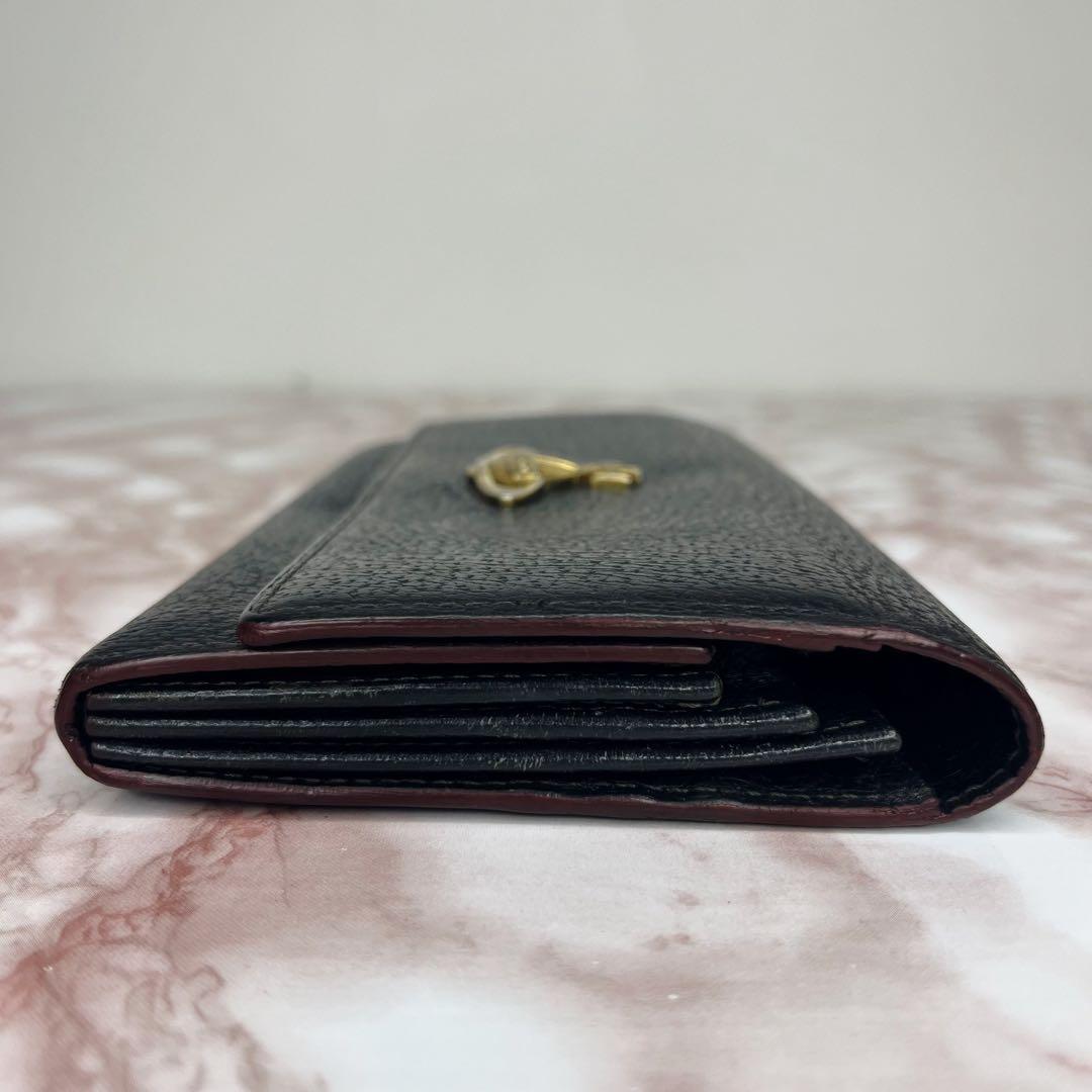 【美品】Vivienne Westwood ブラック二つ折り財布　長財布35