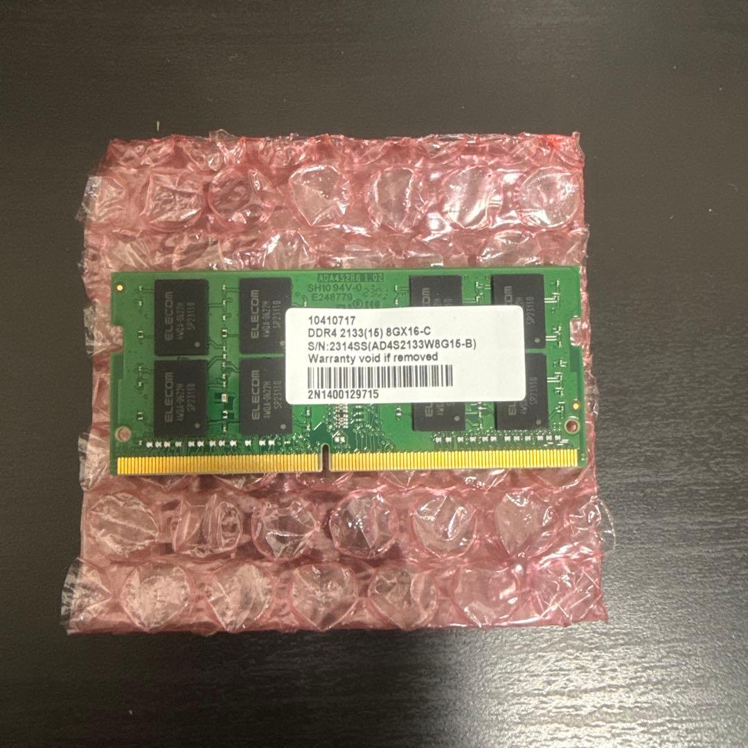 ELECOM 8GB DDR4 S.O.DIMM メモリモジュール