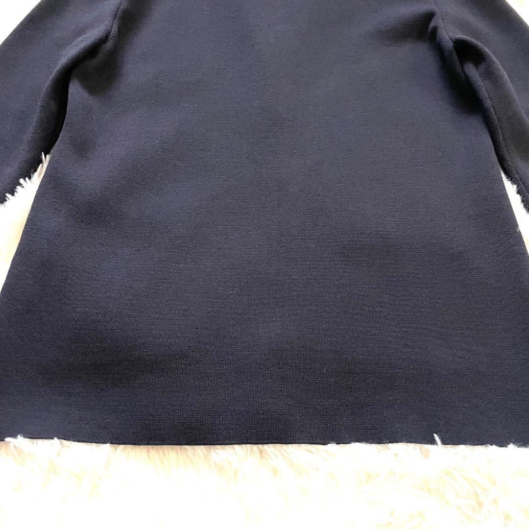 DAMA collection シルク カシミヤ混 ニットジャケット 濃紺 L