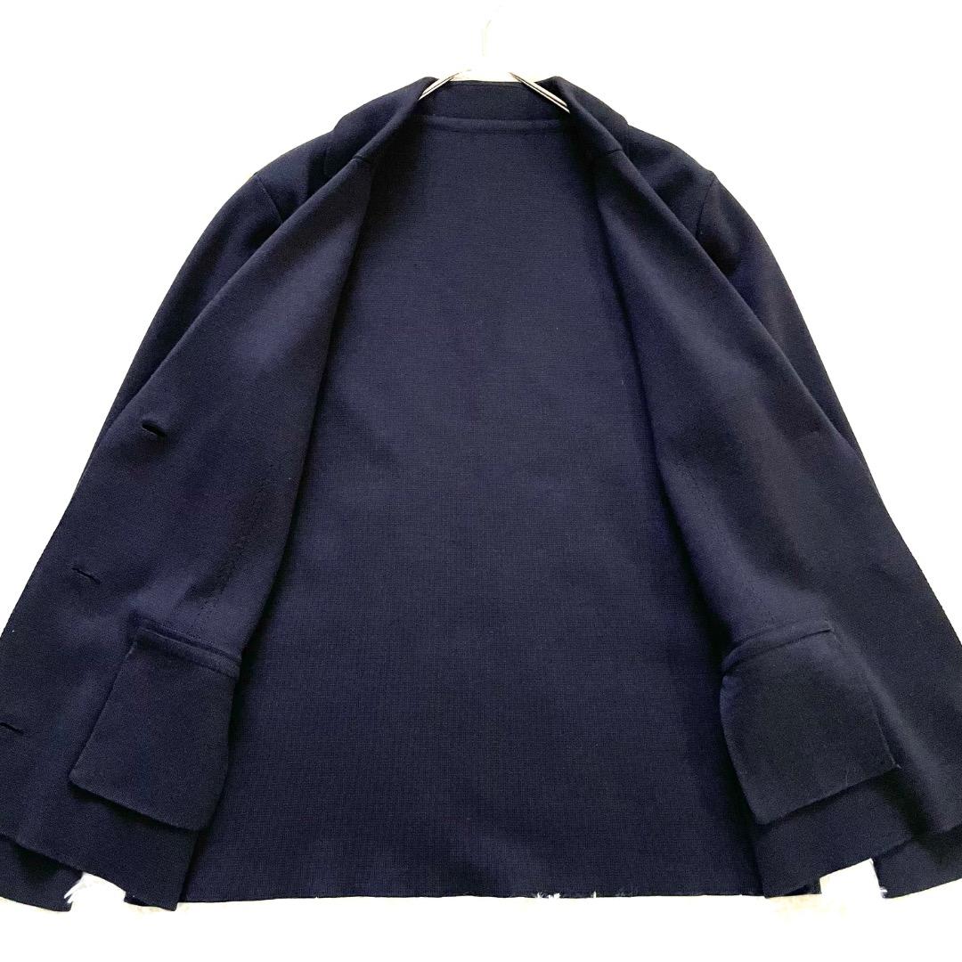 DAMA collection シルク カシミヤ混 ニットジャケット 濃紺 L
