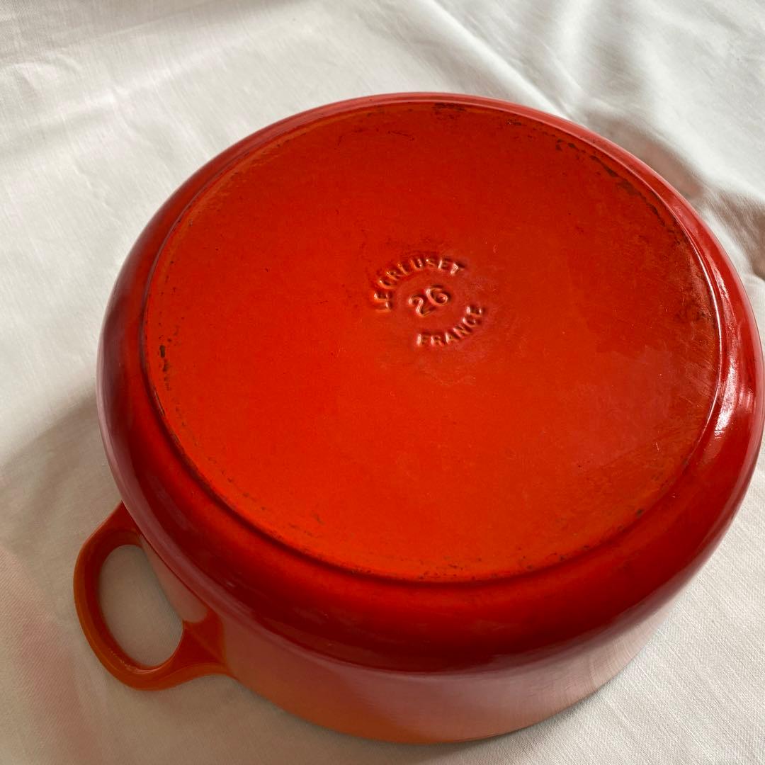 LE CREUSET ル・クルーゼ 鍋 オレンジ 26cm