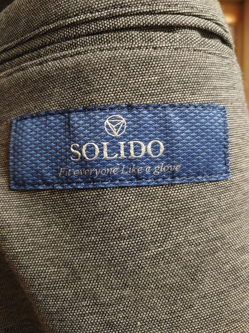 美品　SOLIDO ソリード テーラードジャケット グレー 04（L相当）日本製