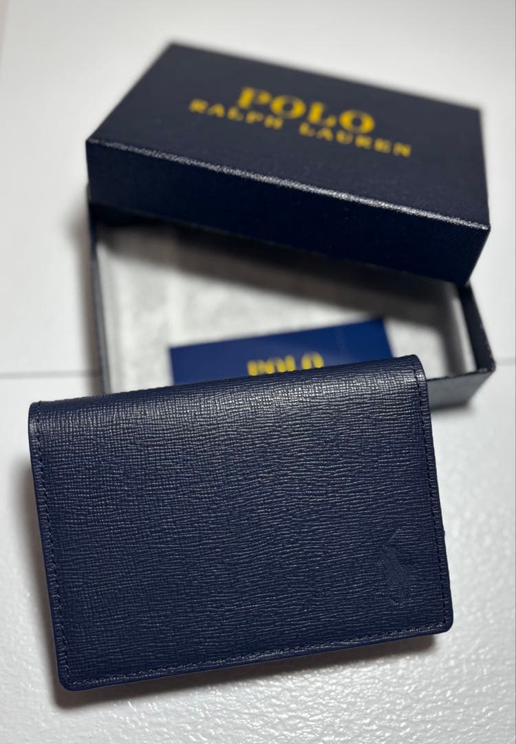 【POLO RALPH LAUREN】ネイビー名刺入れ