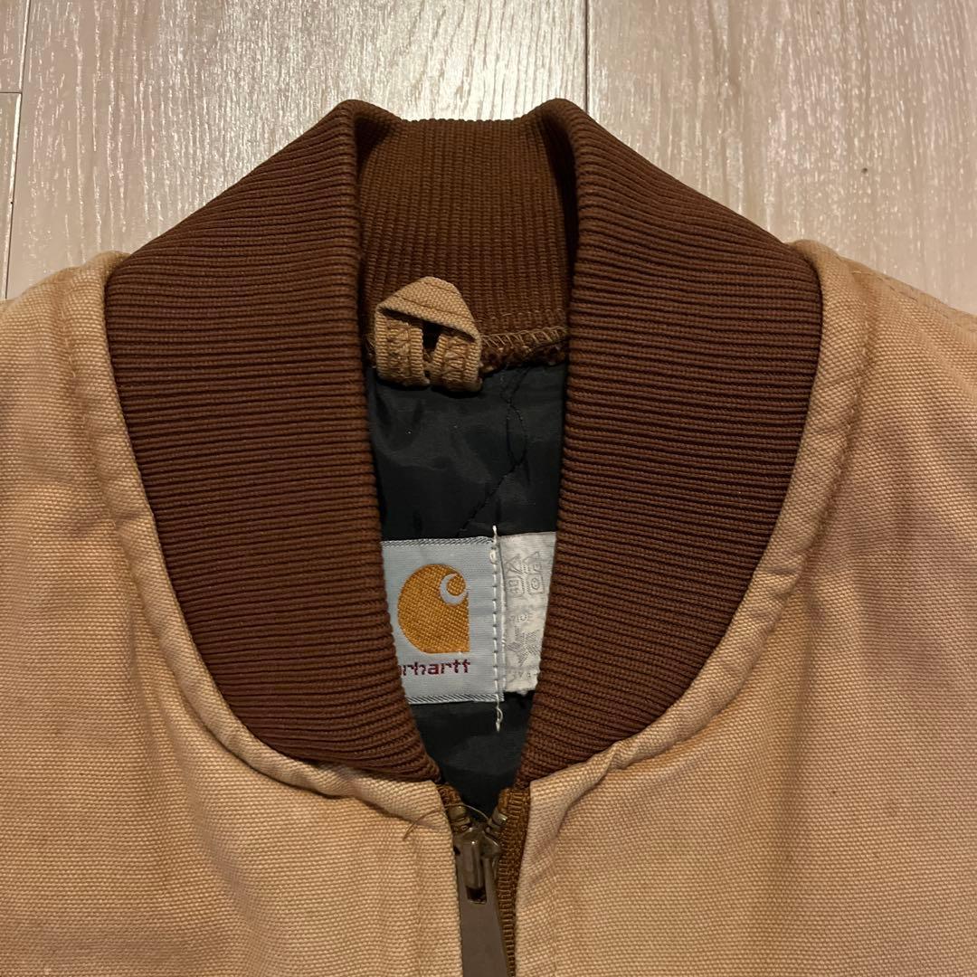 carhartt ベスト カーハート ダックベスト ベージュ キルティング　古着