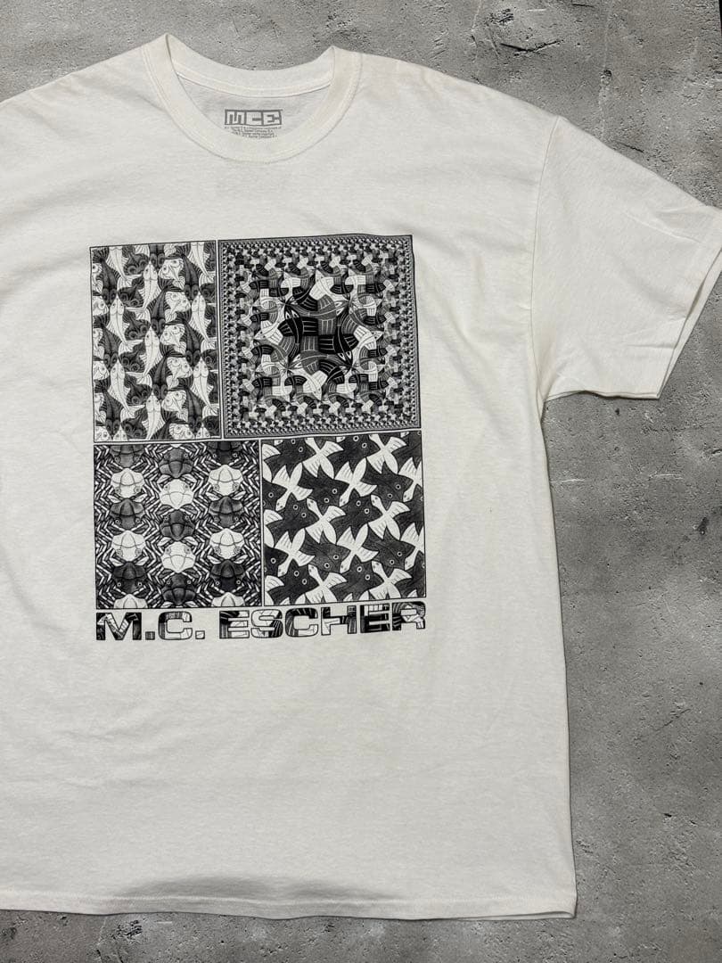 MC Escher エッシャー プリントTシャツ XL
