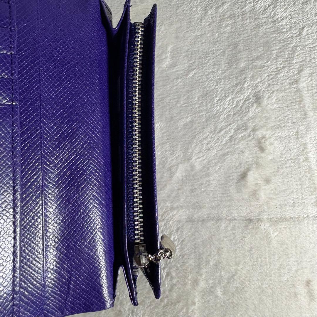 新品未使用　Paul Smith 財布 二つ折り レザー　パープル